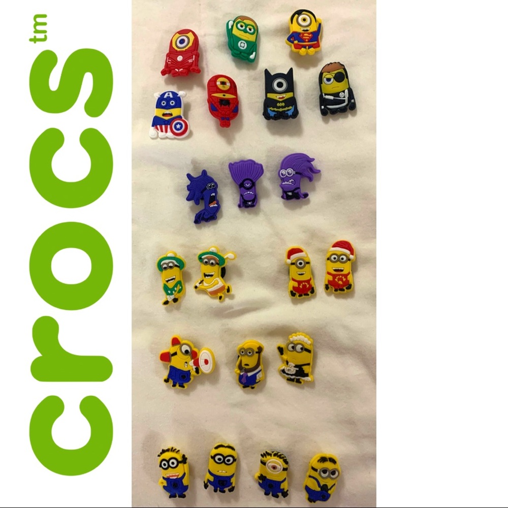 Minions Crocs Jibitz Shoe Charms Pack of 17 Assorted Minions